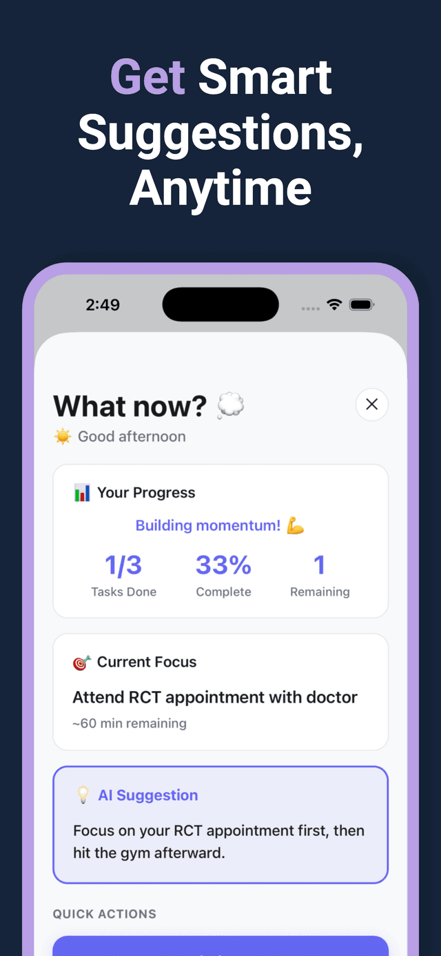 CalmDone App Screenshot